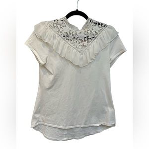Ted Baker t-shirt with decorative neckline.